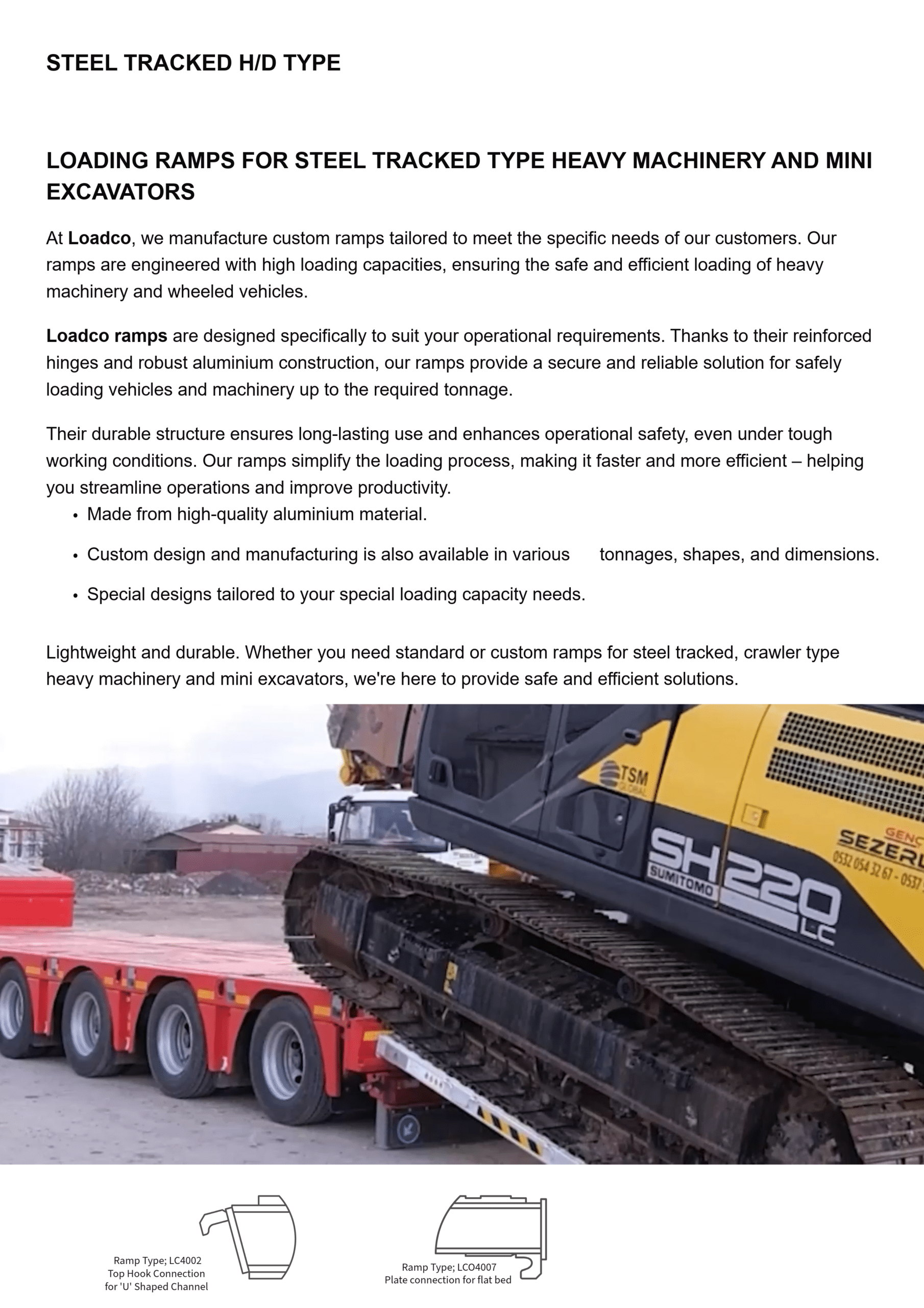 Steel-traced-loading-ramps