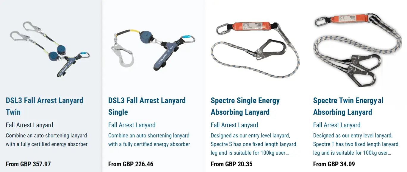 Lanyard-Elastic-Fall-arrest-Types 1