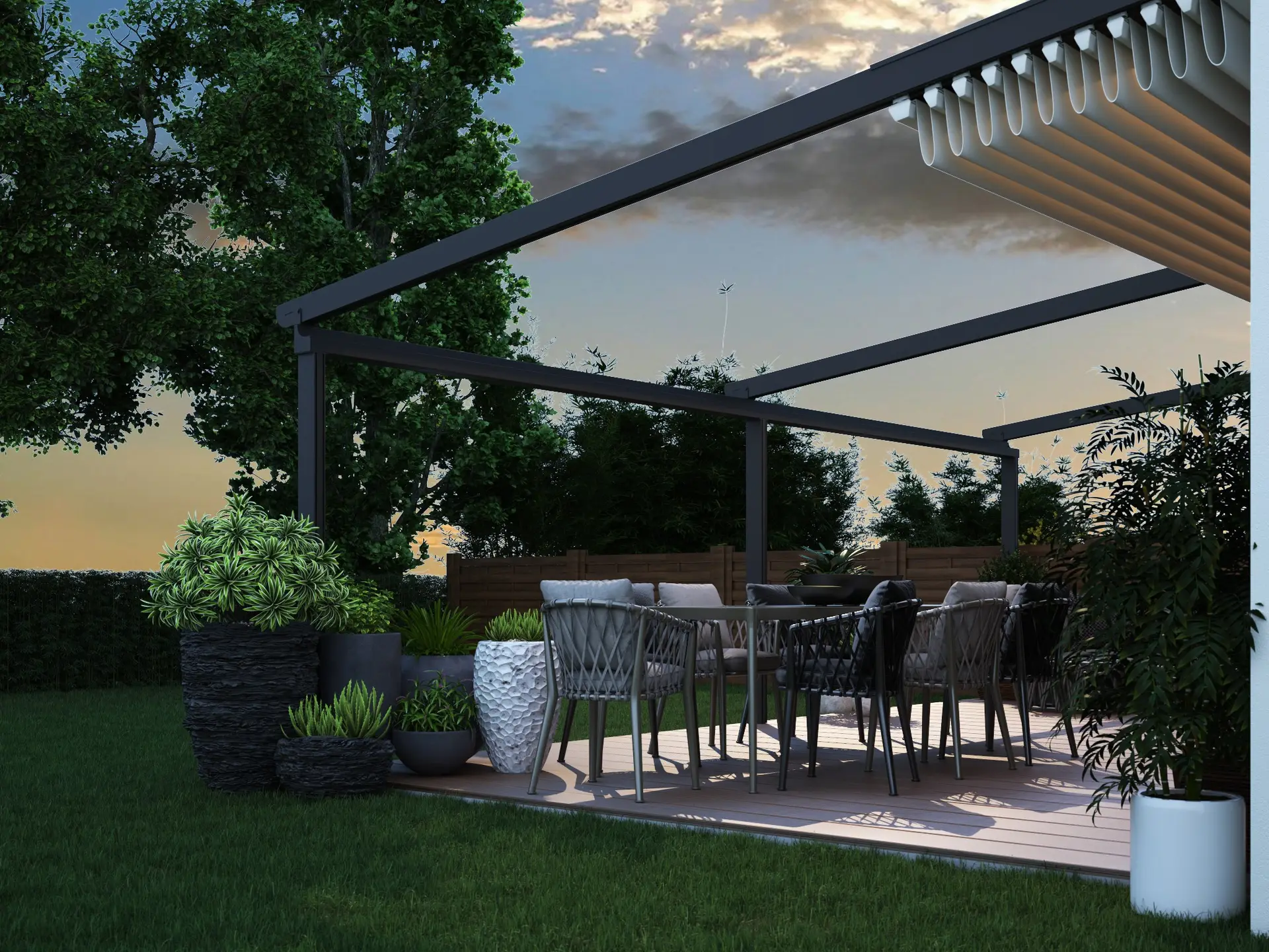 Contemporary Pagoda by Deponti supplied by Groundco of Godalming Surrey Uk