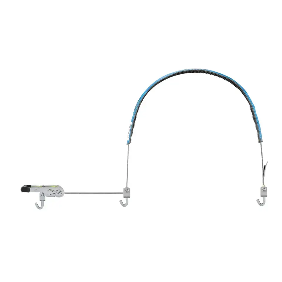 Car Lashing Set, LC1500, 35mm, 2.8m, grey with Swivel Hooks