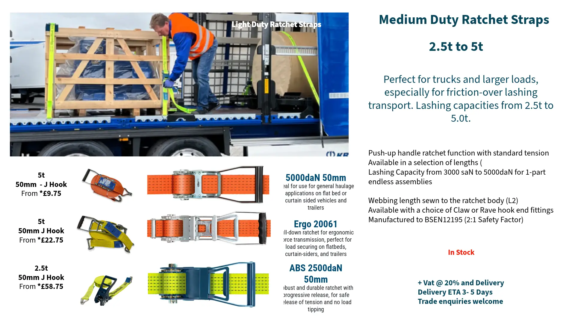 Medium Duty Ratchet Straps